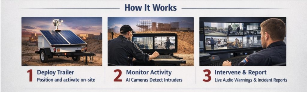 remote guarding for construction sites proccess